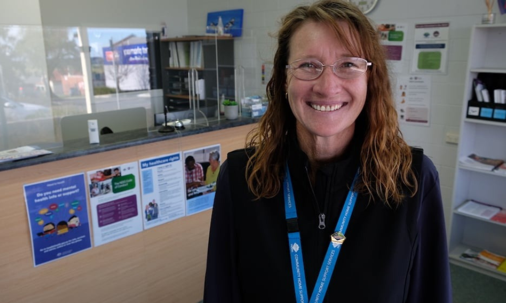 ORH's Community and Home Support Services Admin Assistant, Andrea Jones. Photo: Jake Lynch/ORH