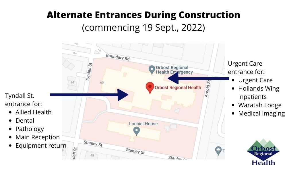 Alternate Entrance During Construction For